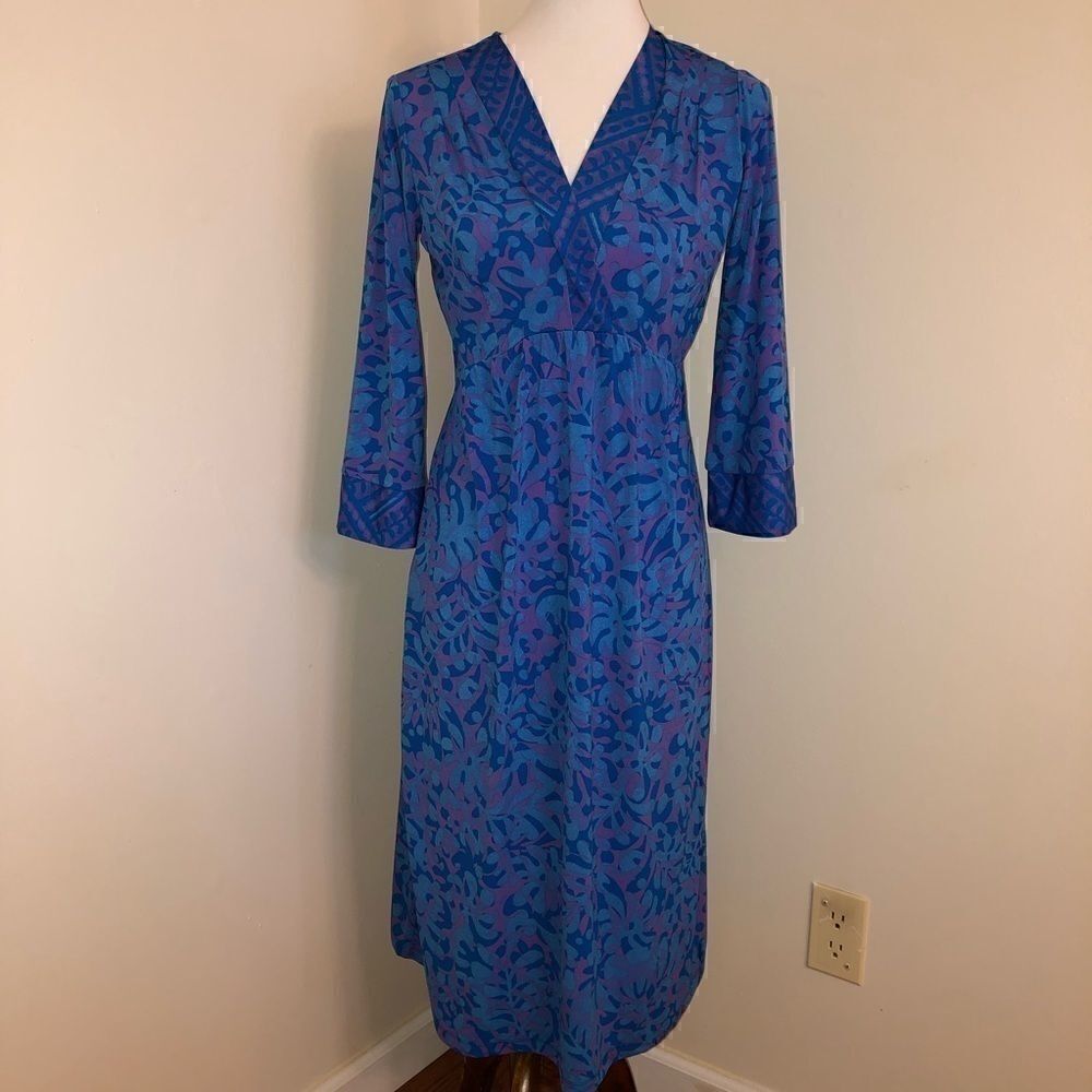 Bob Mackie | NEW 3/4 Sleeve Batik Printed Dress